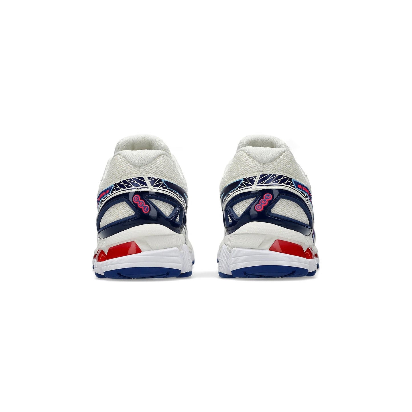 ASICS Gel Kayano 20 Cream Blue Red back