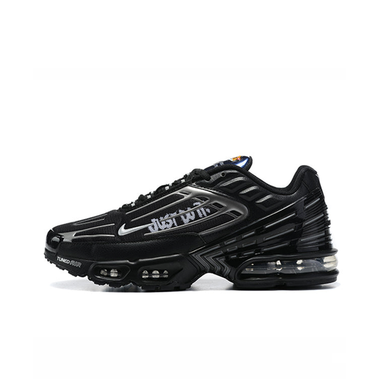 NIKE TN Black silver white