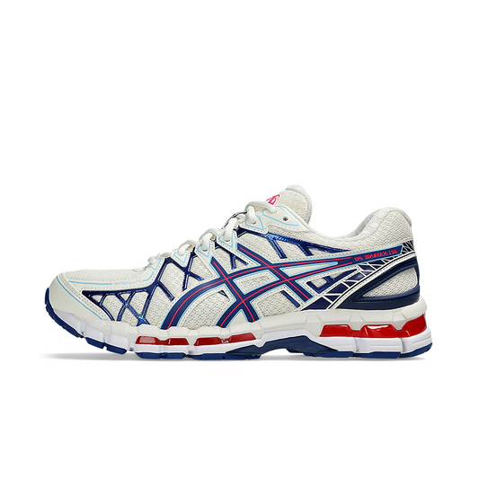 ASICS Gel Kayano 20 Cream Blue Red back